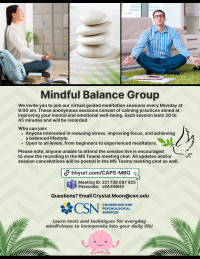 CAPS Mindful Balance Group Flyer 1