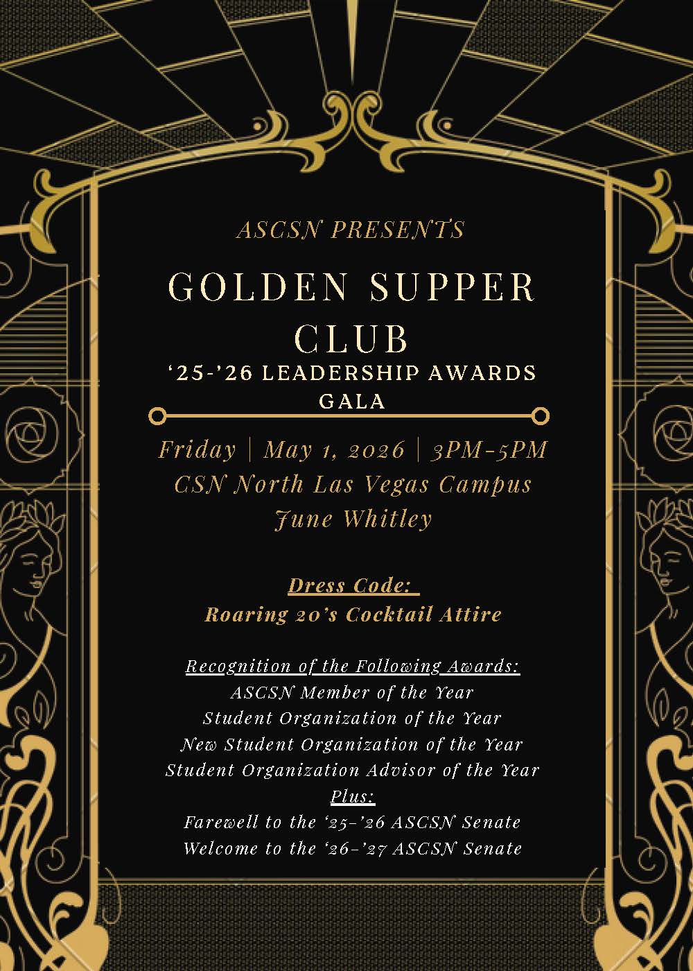 Sp. 26 Black and Gold Decorative Art Deco Great Gatsby Invitation Flyer 1