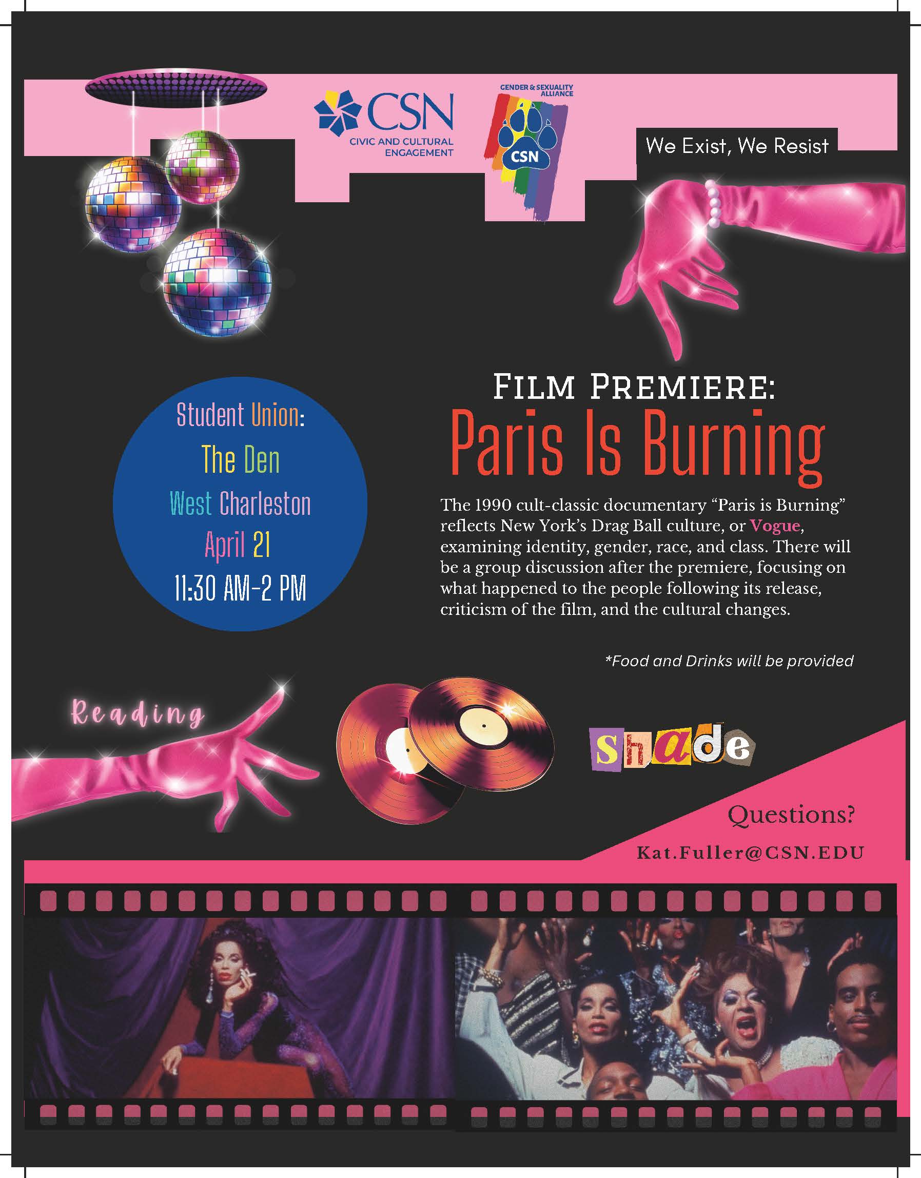 CSN Paris Is Burning Flyer 1