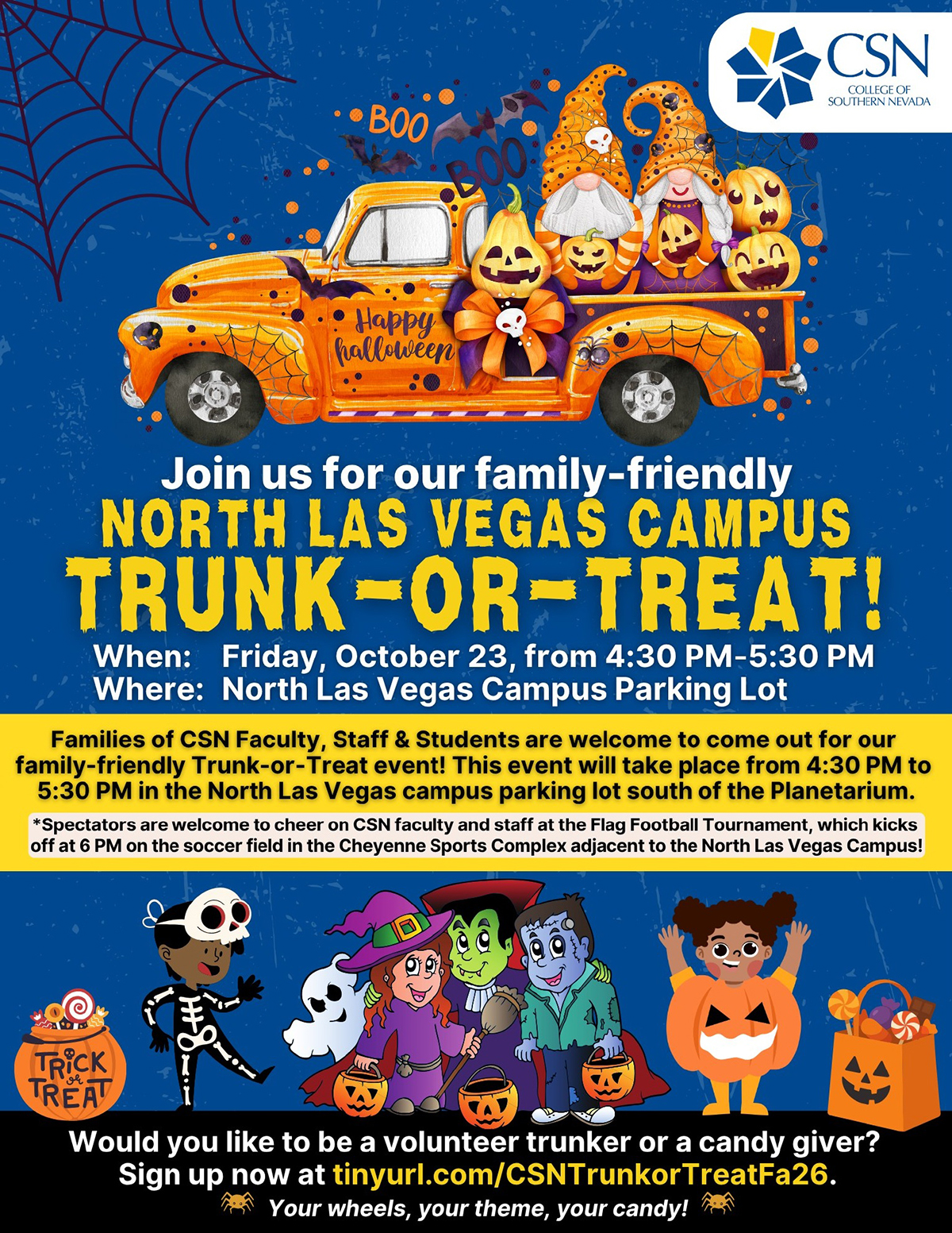 CSN Trunk or Treat Flyer